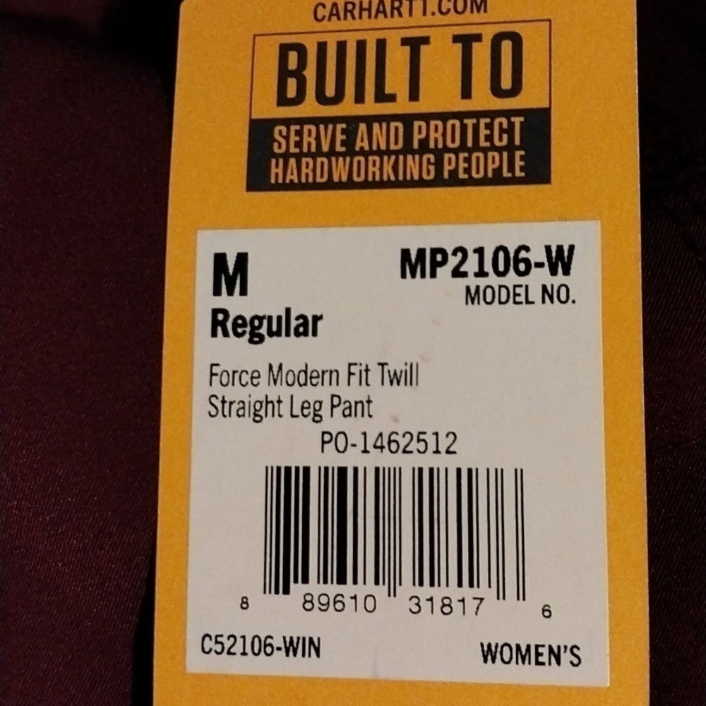 Carhartt Liberty  Women's Flat Front Straight Leg Scrub Pant NWT Size M - Picture 8 of 10